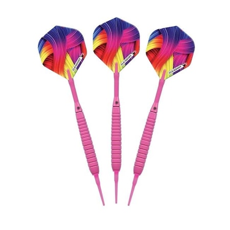 Elkadart Elkadart 20-3603-18 Neon Pink Soft Tip Darts; 18g 20-3603-18